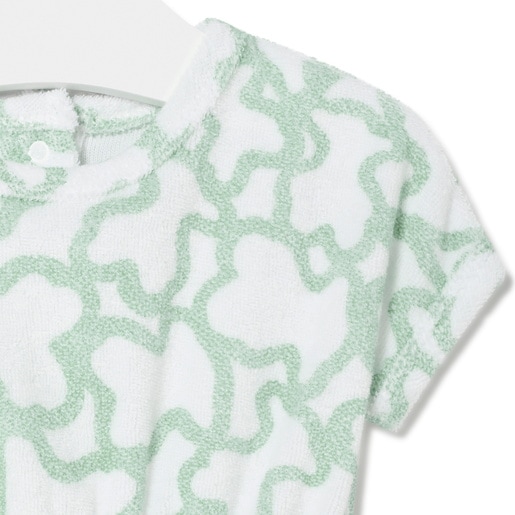 Terry cloth playsuit in Kaos mist