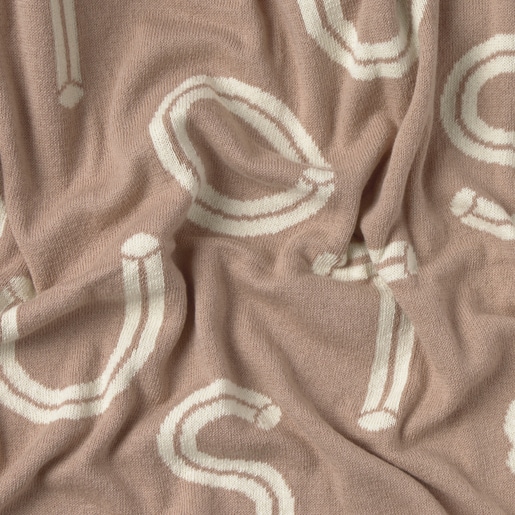 Reversible baby blanket in Nilo pink