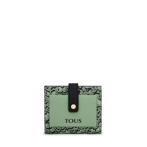 Small khaki TOUS Kaos Mini Evolution Pocket wallet