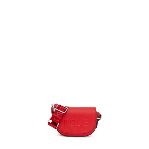 Μίνι τσάντα χιαστί ημισέληνος TOUS Brenda σε κόκκινο χρώμα