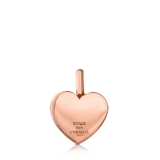 Dije Sweet Dolls corazón con baño de oro rosa 18 kt sobre plata