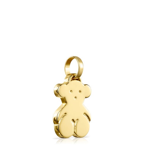 Dije mediano Sweet Dolls oso con baño de oro 18 kt sobre plata