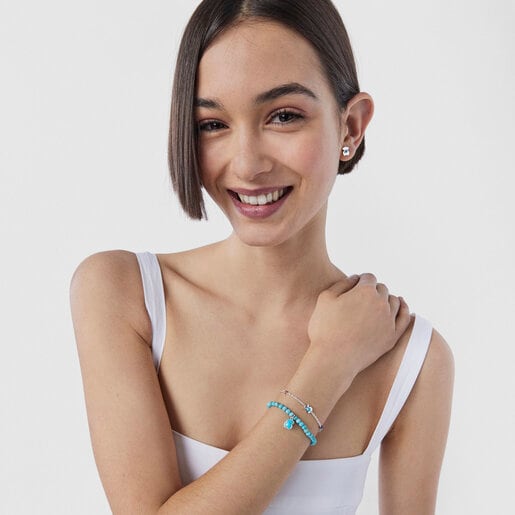 Браслет Super Power из Серебра с Драгоценными Камнями