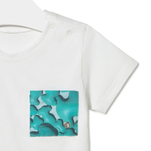 Beach t-shirt in Puff green