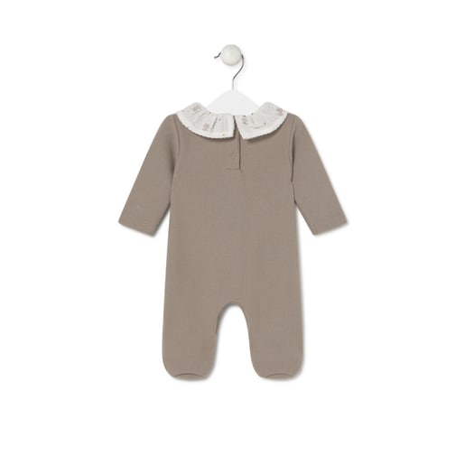 Baby playsuit in Cosmic beige