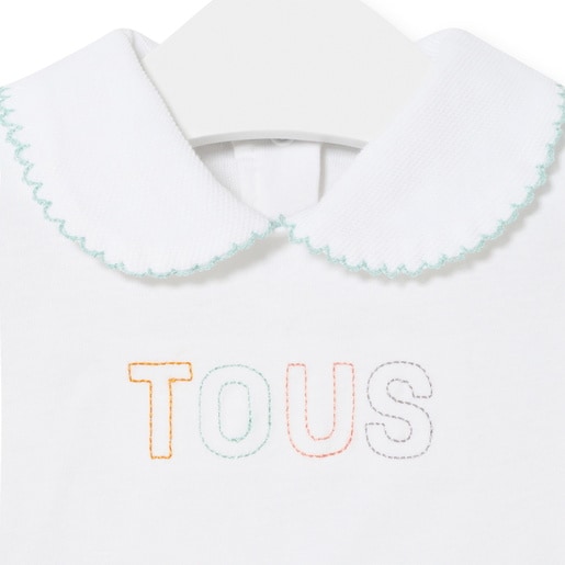 Baby bodysuit in plain white