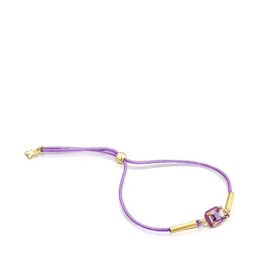 Cord TOUS Vibrant Colors Bracelet with amethyst and enamel | TOUS