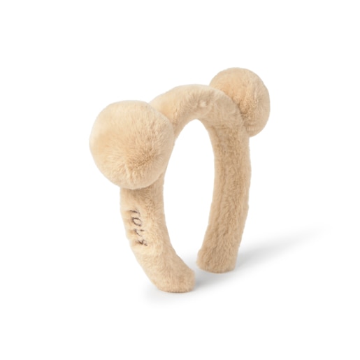 Headband with ears in B. Ears beige