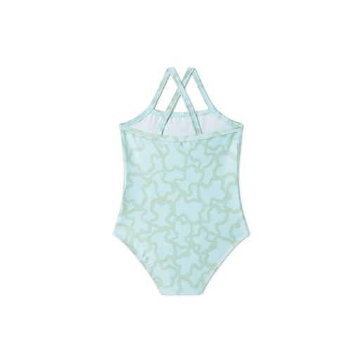 Girls one-piece swimsuit in Kaos green