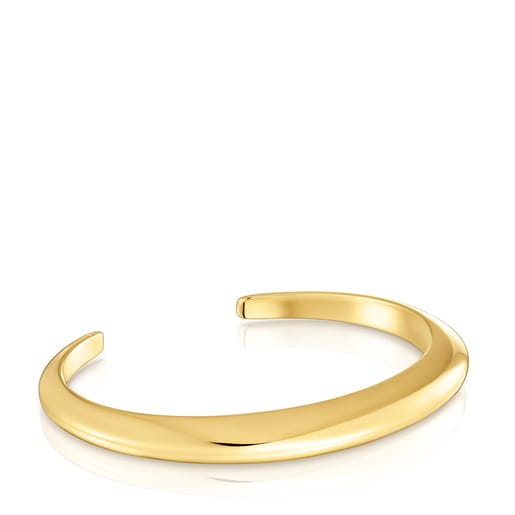 Pulsera esclava con baño de oro de 18 kt sobre plata Warm