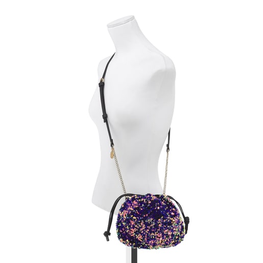 Mini multi-lilac Liz Bucket bag
