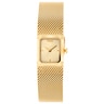 Reloj analógico con brazalete de malla milanesa de acero dorado Mini Mesh