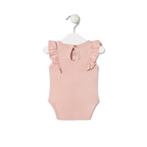 Body con volantes de bebé Classic rosa