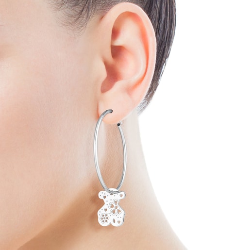Pendientes Sugar oso de plata
