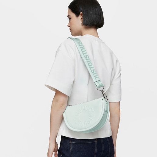 Medium light blue leather Crossbody bag TOUS Miranda
