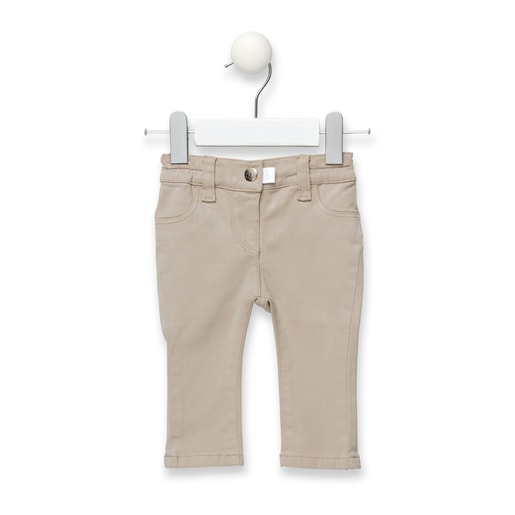 Pantalón pitillo niña Pant Beige