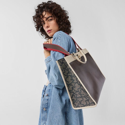 Большая черная сумка-шоппер Kaos Legacy