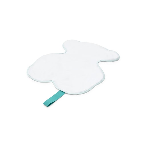 Bear-shaped travel changing mat in KaosP mist