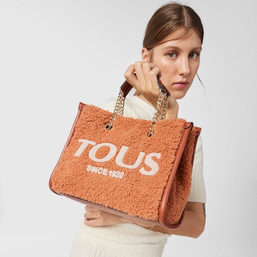 Светло-орнажевая сумка-шоппер Amaya Warm