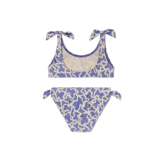 Bikini de niña Glit lila