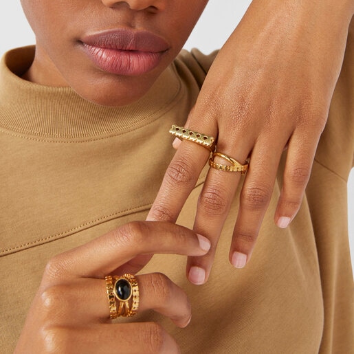 Silver Vermeil Straight Ring