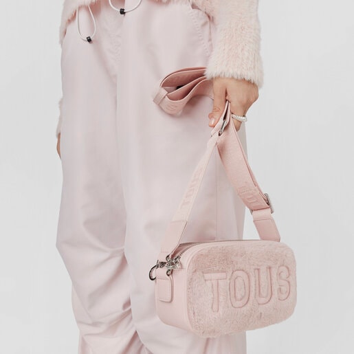 Pink TOUS Cloud Warm Crossbody reporter bag | TOUS