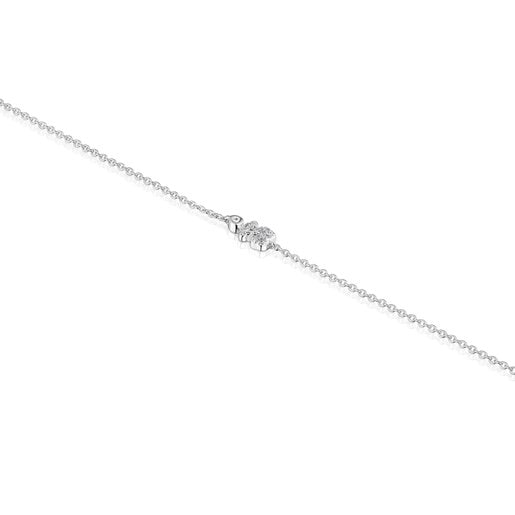 White-gold bear Chain bracelet with diamonds TOUS Grain