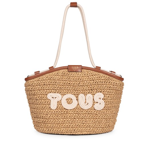 Brown and beige TOUS Craft Tote bag