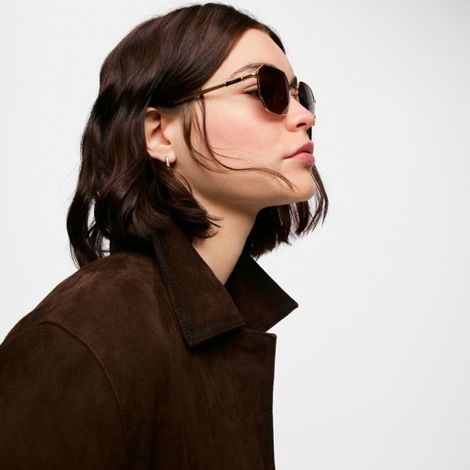 Blue Sunglasses TOUS Geometric Metal