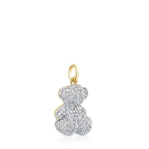 Přívěsek ve tvaru medvídka Bold Bear ze zlata a diamantů o hmotnosti 1,3 karátu