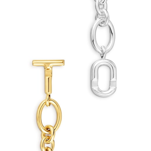 سوار كبير بسلسلة بدرجتَي لون من تشكيلة TOUS MANIFESTO