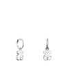 Short Silver TOUS Sweet Dolls Earrings with Bear motif