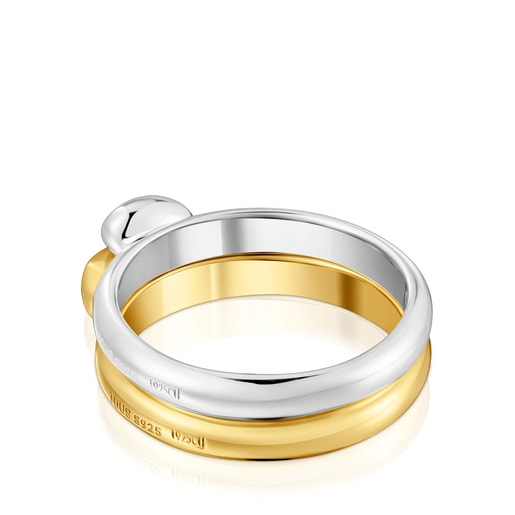 Set small two-tone heart Rings My Other Half