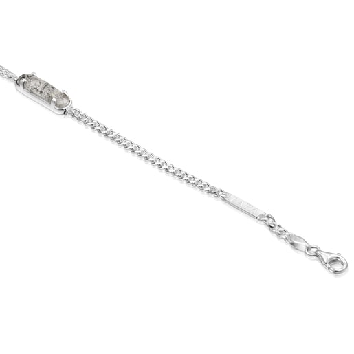 Pulsera TOUS Papa de plata y cuarzo turmalinado