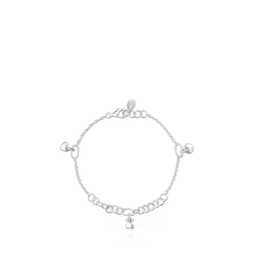 Silver Luah motif Bracelet | TOUS