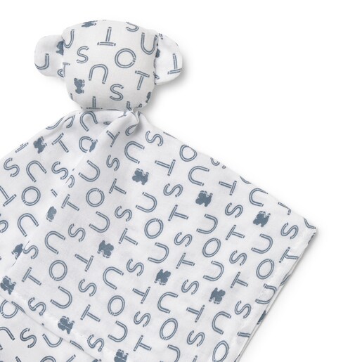 Baby comforter in Soft navy blue