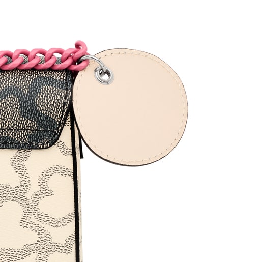 ブラック＆ピンクカラーのスモールクロスボディバッグ Kaos Legacy