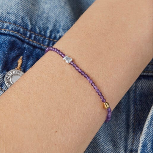 Silver vermeil and amethyst TOUS Joy Bits bracelet | TOUS