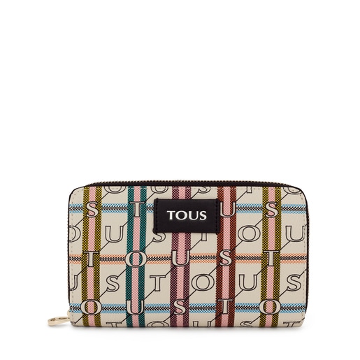 Medium beige and black TOUS Crossroad Wallet