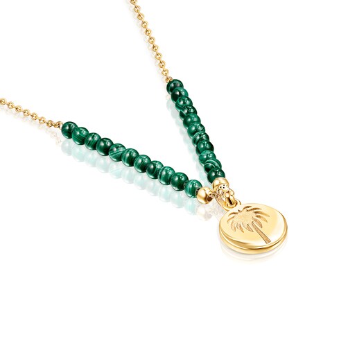 قلادة  National Day من الفيرميل الزهري مع الملكيت