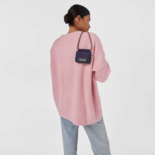 Monedero colgante morado TOUS Empire Padded