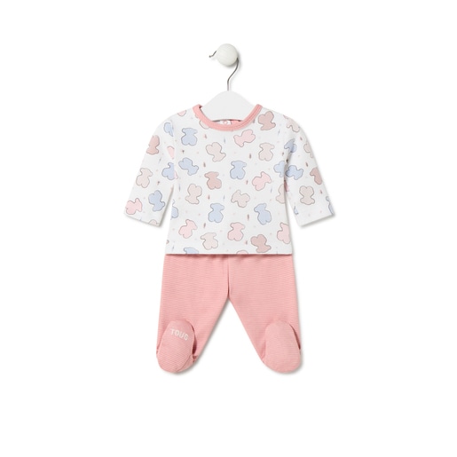 Newborn baby outfit in Colors pink