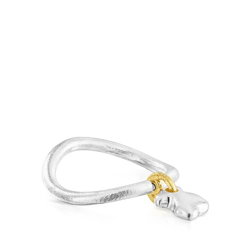 Two-tone Luah bear Ring | TOUS