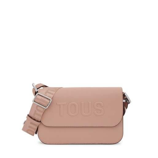 Středně velká Crossbody kabelka TOUS Brenda šedohnědé barvy