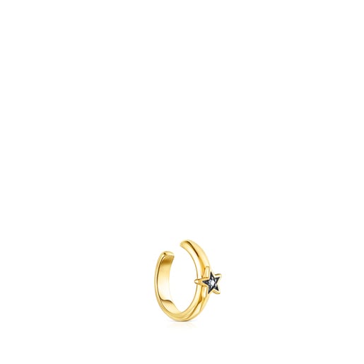 Silver Vermeil Nocturne Earcuff with Diamond star | TOUS