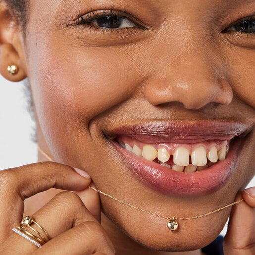 Gold Magic Nature Necklace with diamonds