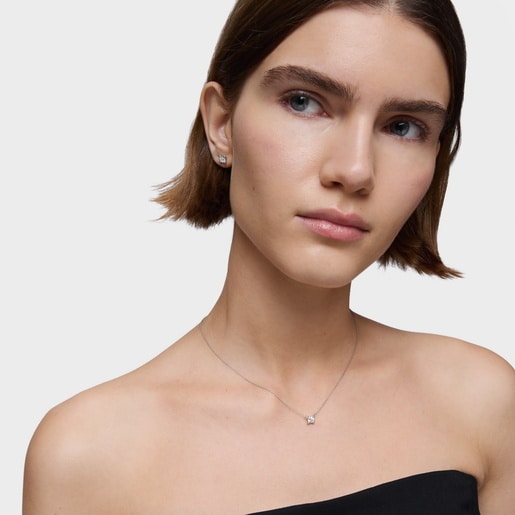 Gargantilla de platino con diamante creado en laboratorio 0,37 ct Shine LGD