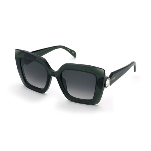 Green Sunglasses TOUS Faceted Stone