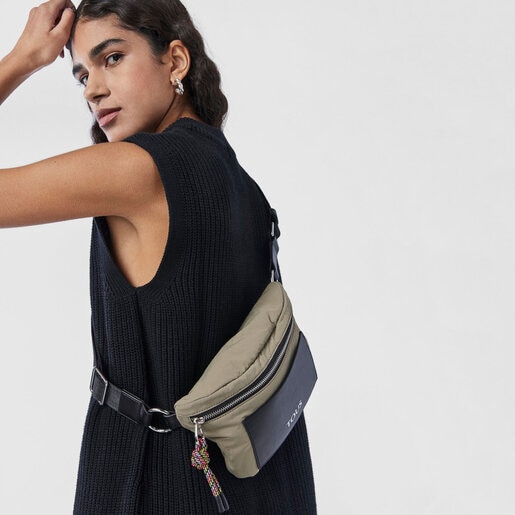 Sac banane TOUS Empire Cotton kaki