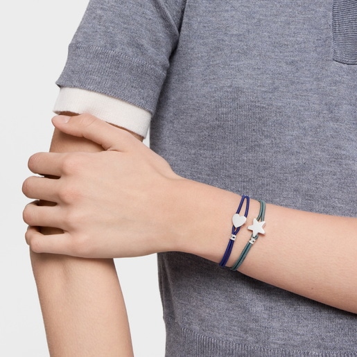 צמיד Sweet Dolls אלסטי כחול בשילוב כוכב מכסף